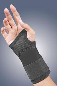 71-1121lblk Safe-t-wrist Hd Wrist Support For Left, Black, Extra Large