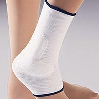 Pro Lite Compressive Ankle Support, White, Large