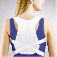 16-420mdstd Posture Control Shoulder Brace, White, Medium