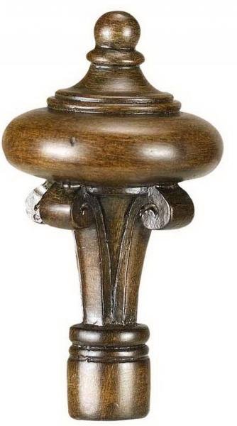 3.8 In. Traditional & Classic Resin Urn Finial, Light Brown