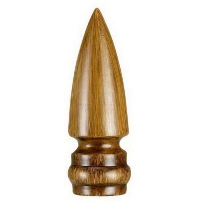 Fa-5035a Pointed Resin Lamp Finial, Brown