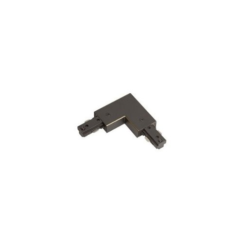 L Connector With Power Entry For Ht Track Systems, Rust