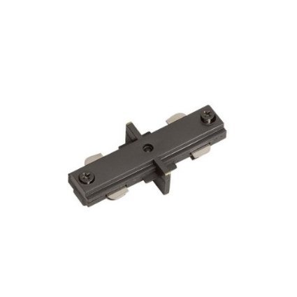 Straight Connector Without Power Entry For Ht Track Systems, Black