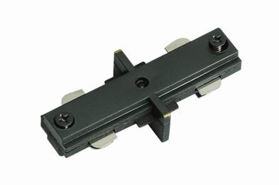 Ht-286-db Straight Connector Without Power Entry For Ht Track Systems, Dark Bronze