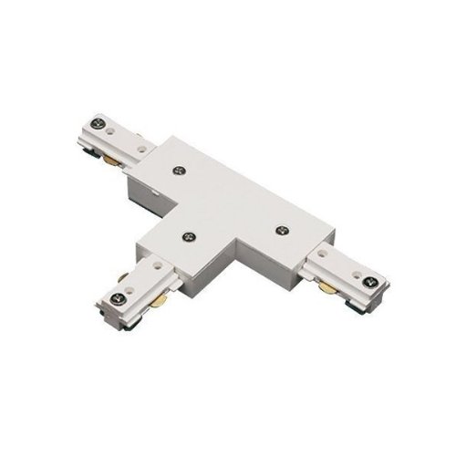 Linear Track Light T Connector Left - White
