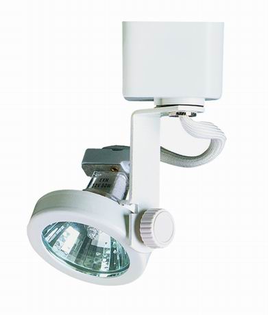 Track Lighting With Gimble Ring Head, 50w - White