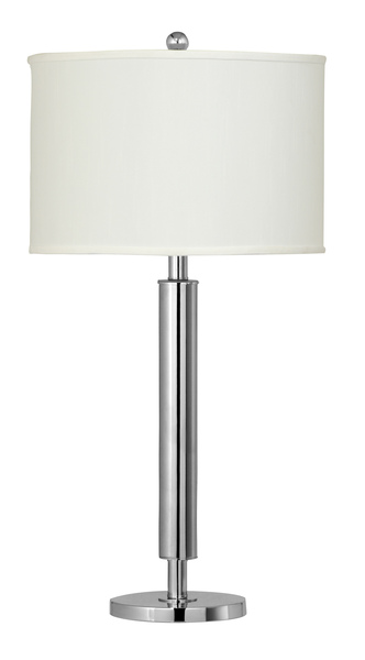 100w Neoteric Metal Table Lamp With On Off Push Button - Chrome