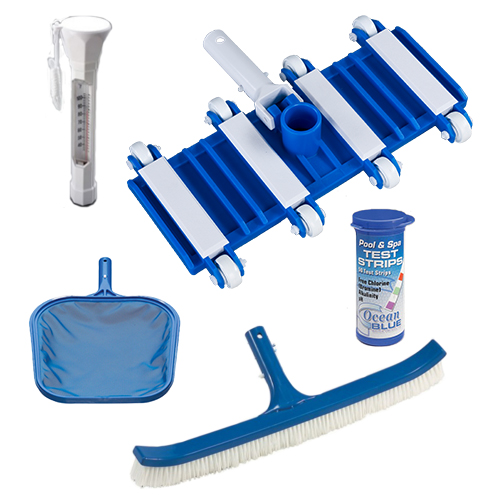 NEW BlueWave NA394 Large Pool Maintenance Kit 42/' Hose 15/' Telescopic Vac Pole