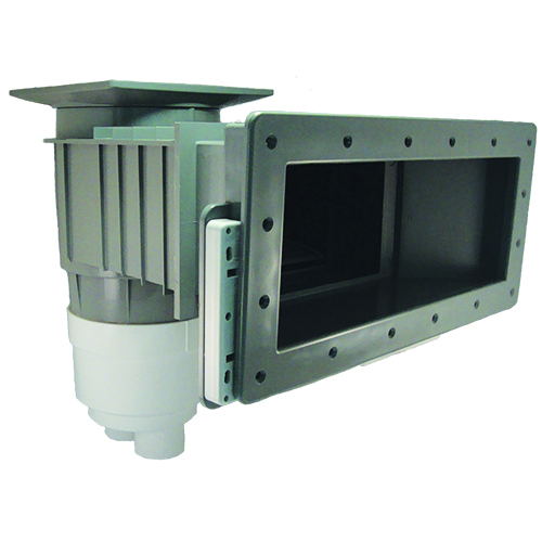 5408557 2 in. Widemouth Vinyl Skimmer, Gray