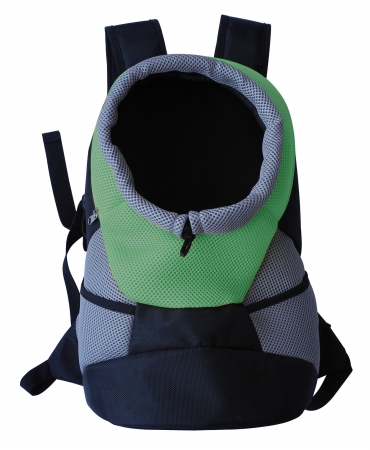 On-the-go Supreme Travel Bark-pack Backpack Pet Carrier, Green - Medium