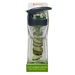 Frontier Natural Products 229161 Water Glass Bottle With Cucumber Infuser - 20 Oz.