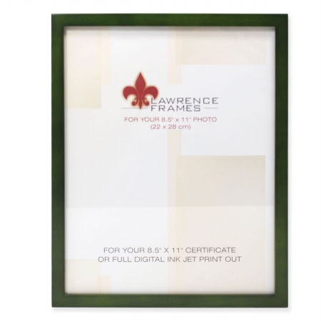 756081 Wood Certificate Picture Frame Gallery - Green, 0.77 In.