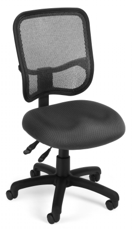 130-a01 Mesh Comfort Series Ergonomic Task Chair - Gray