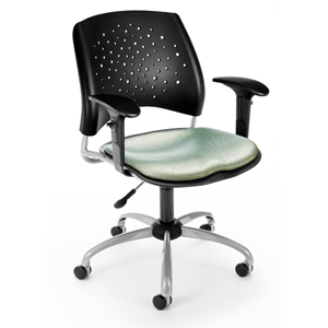 UPC 845123000007 product image for OFM 326-AA3-GRNTB Elements Stars Swivel Chair And Stool - Green Thumb | upcitemdb.com