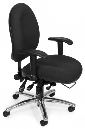 247-203 24-hour Big & Tall Computer Task Chair - Charcoal