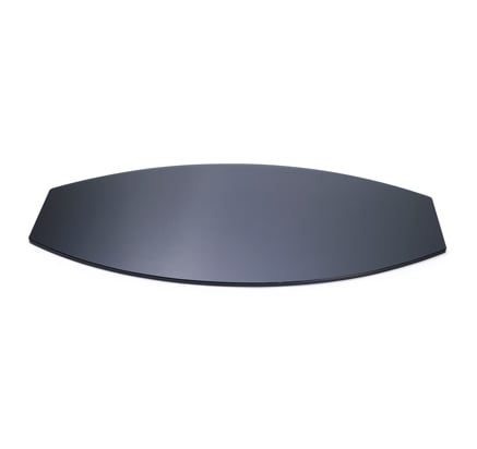 Sg036 Oval Surface, Black Tempered Glass