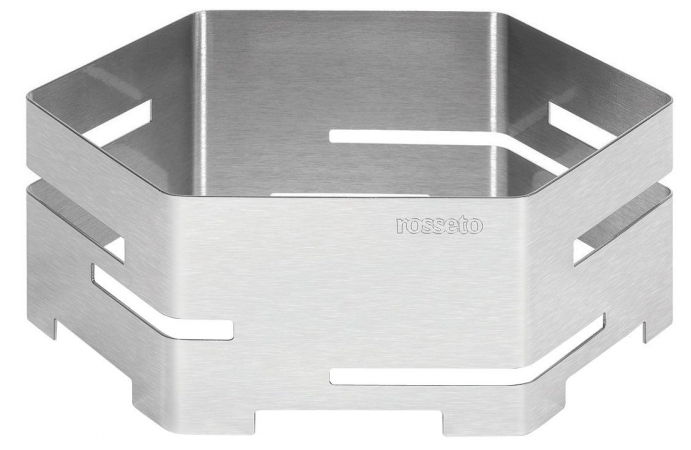 Sm116 Brushed Stainless Steel Hexagon Buffet Riser, Small