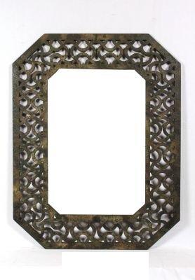 Sgt056 Mirror With Distressed Wood Frame