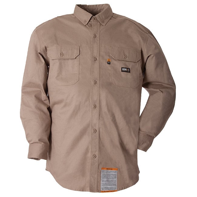 UPC 092021283012 product image for FRSH10KHR600 Fr Button Down Workshirt, Khaki - 4 Extra Large | upcitemdb.com