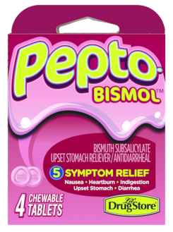 80620 Pepto Bismol Chewable Tablets - Pink