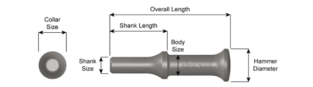 Ajax Tools Ajx-a1601 Shank 0.498 1.2 In. Hammer