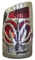 V-Tech 1327703 2002-05 Dodge Ram Big Horns-Chrome Taillight Covers
