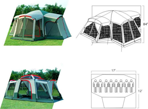 Gigatent FT 021 Kinsman Mt 3 Room Tent