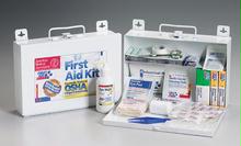 25 Person Bulk Kit with Cpr One-Way Valve Faceshield - Metal Case - 1 Ea.