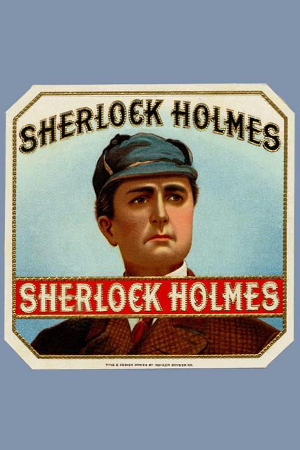 Sherlock Holmes Cigar Label 20x30 Poster