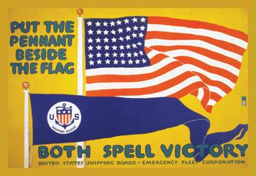 Put the Pennant Beside the Flag 20x30 Poster