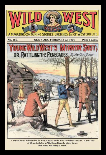 Wild West Weekly: Young Wild West and amp;apos;s Mirror Shot 20x30 Poster