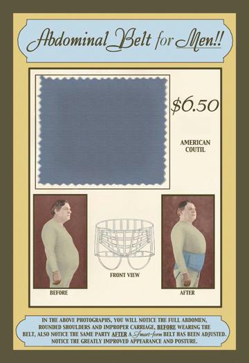 Abdominal Belt for Men 20x30 Poster