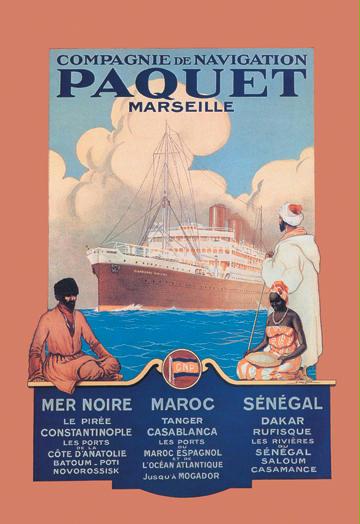 Marseille Cruise Package: Black Sea-Morocco-Senegal 20x30 Poster