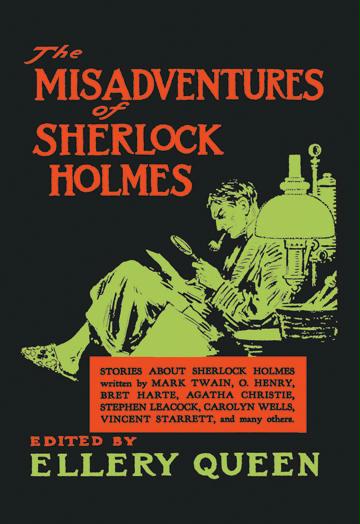 The Misadventures of Sherlock Holmes - book cover - 24x36 Giclee