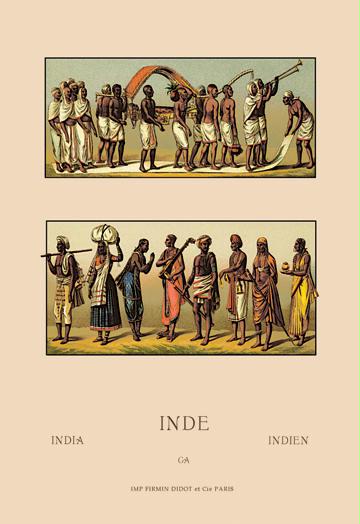 Traditional Indian Costume No. 1 24x36 Giclee