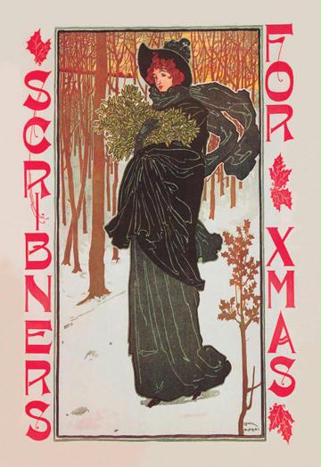 Scribneramp;apos;s for Xmas 28x42 Giclee On Canvas