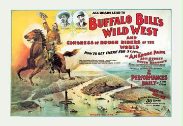 Buffalo Bill: Ambrose Park South Brooklyn 28x42 Giclee On Canvas