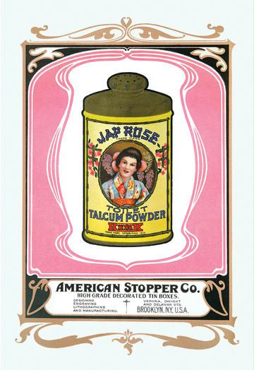Japanese Rose Talcum Powder 28x42 Giclee On Canvas