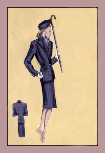 Violet Sport Suit 28x42 Giclee On Canvas