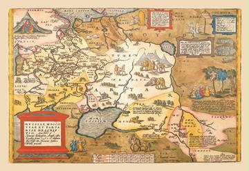 Map of Russia 28x42 Giclee On Canvas