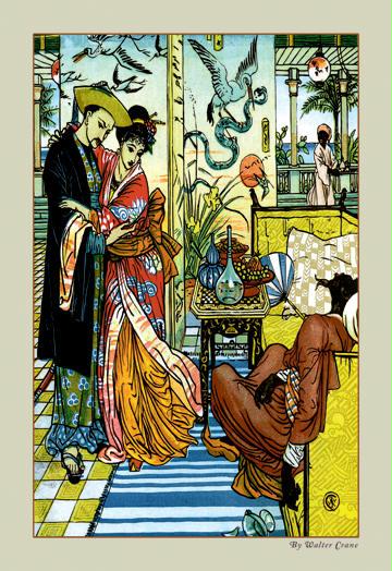 Aladdin Watches as Magician Dies 28x42 Giclee On Canvas