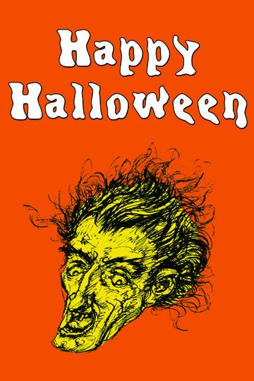 Happy Halloween 28x42 Giclee On Canvas
