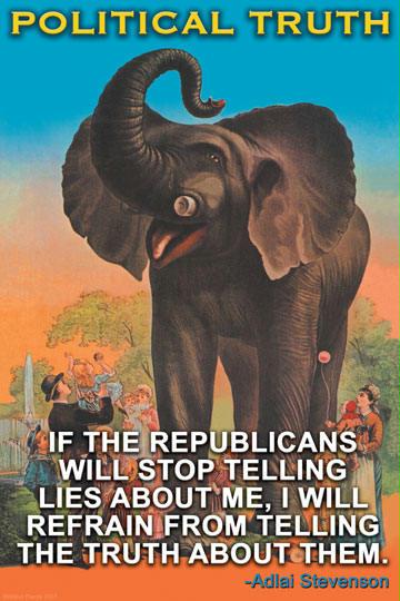 Political Truth 28x42 Giclee On Canvas