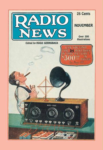 Radio News 12x18 Giclee On Canvas