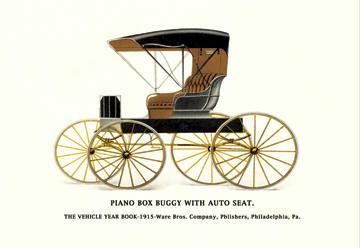 Piano Box Buggy with Auto Seat 12x18 Giclee On Canvas