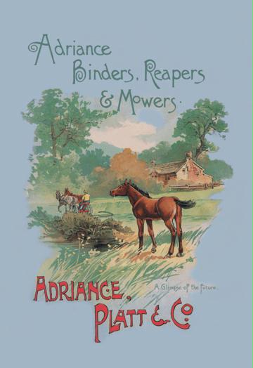 Adriance Binders Reapers and Mowers 12x18 Giclee On Canvas