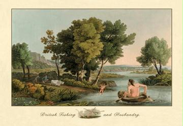 British Fishing and Husbandry 12x18 Giclee On Canvas