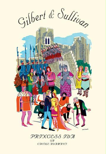 Princess Ida or Castle Adamant 12x18 Giclee On Canvas
