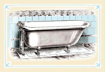 A Bathtub 12x18 Giclee On Canvas by Buyenlarge
