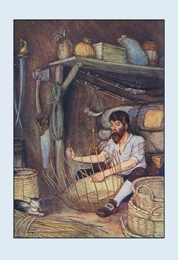 Robinson Crusoe: I Employed Myself 12x18 Giclee On Canvas
